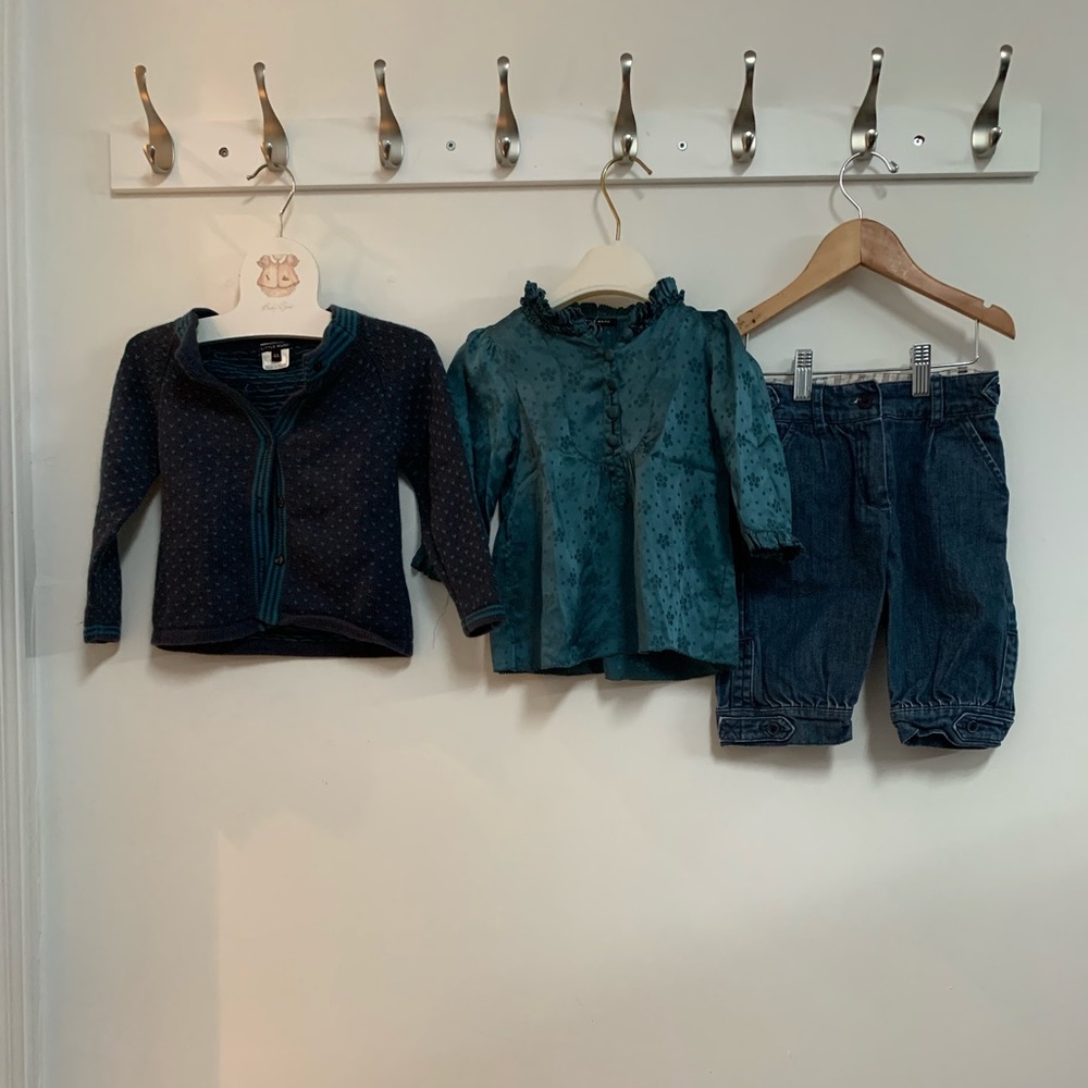 Little Marc Jacobs Knickers and heart print Cardigan
***blouse sold****